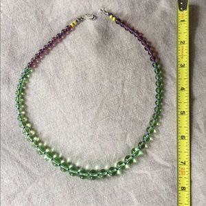 Beautiful handmade glass bead necklace